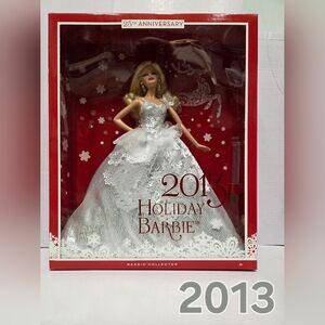 Barbie 2013 Holiday Barbie in White Lace Gown